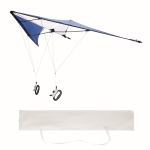 Kite with 2 handles as a toy for children and beach holidays royal blue colour second view