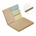 Sticky note set made of grass paper with wildflower seeds, A7 white colour