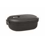 Lunch box made of PP with leak-proof closure, 1 L black colour