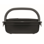 Lunch box made of PP with leak-proof closure, 1 L black colour fifth view