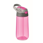 Children's drink bottle, BPA free, silicone mouthpiece, 450 ml pink colour