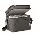 Cooler bag with 2 compartments for the office black colour second view