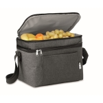 Cooler bag with 2 compartments for the office black colour third view