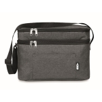 Cooler bag with 2 compartments for the office black colour fourth view