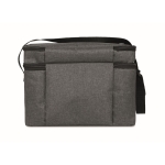 Cooler bag with 2 compartments for the office black colour fifth view