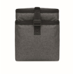 Cooler bag with 2 compartments for the office black colour sixth view