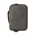 Cooler bag with 2 compartments for the office black colour seventh view