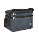 Cooler bag with 2 compartments for the office blue colour