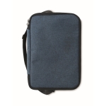 Cooler bag with 2 compartments for the office blue colour seventh view