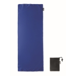 Sports towel made of RPET in a sleeve for gym royal blue colour third view