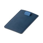 Card holder, PU, with RFID protection for credit cards blue colour