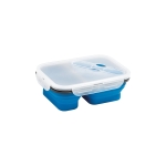 Airtight lunch box with 2 compartments, 480 and 760ml blue colour