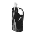 Affordable foldable bottle for runners, 770 ml, Comfy black colour