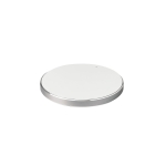 Elegant wireless mobile phone charger, aluminium white colour