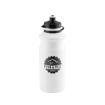 Plastic water bottle, 680 ml, Sport black colour image with logo