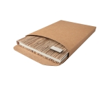 Notebook & cover, metal badge, A5, Natural Straw natural colour third view