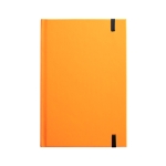 Notebook with neon colour cover and bordered pages, A5 orange colour second view