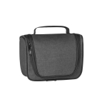 Cosmetic bag for travel with inside pockets, Voyage dark grey colour