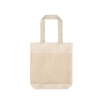 Net bag in natural tone with handles, 180 g/m2, Market Cotton natural colour first view