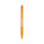 Bamboo ballpoint pen made of wheat straw, Colorclip orange colour first view