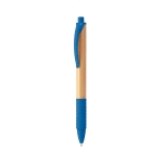 Bamboo ballpoint pen made of wheat straw, Colorclip royal blue colour second view