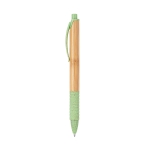 Bamboo ballpoint pen made of wheat straw, Colorclip light-green colour