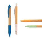 Bamboo ballpoint pen made of wheat straw, Colorclip