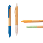 Bamboo ballpoint pen made of wheat straw, Colorclip various colours