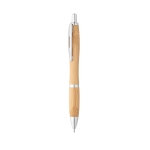 Bamboo ballpoint pen, metal details, natural tone natural colour second view