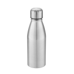 Drinking bottle for athletes, 500 ml, City matt silver colour