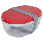 Quality salad lunch box, 1.3 L, Mepal Ellipse red colour