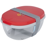 Quality salad lunch box, 1.3 L, Mepal Ellipse red colour