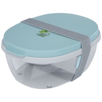 Quality salad lunch box, 1.3 L, Mepal Ellipse mint green colour