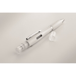 Economical antibacterial pen with sprayer for extra protection white colour eighth photographic view