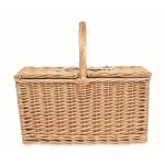 Picnic set for 4 people in a basket for summer promotions wood colour fourth view