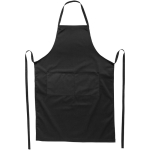 Long kitchen apron in colours, 240 g/m² black colour