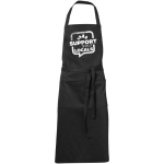 Long kitchen apron in colours, 240 g/m² black colour