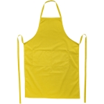 Long kitchen apron in colours, 240 g/m² yellow colour