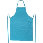 Long kitchen apron in colours, 240 g/m² turquoise colour