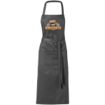 Long kitchen apron in colours, 240 g/m² dark grey colour