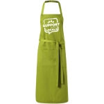 Long kitchen apron in colours, 240 g/m²