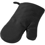 Polyester oven mitt with diamond patterns black colour