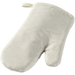 Polyester oven mitt with diamond patterns beige colour