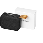 Fabric speaker with built-in microphone black colour