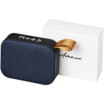 Fabric speaker with built-in microphone navy-blue colour