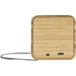 Square bamboo wood speaker wood colour