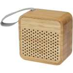 Square bamboo wood speaker wood colour