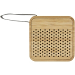 Square bamboo wood speaker wood colour