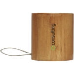 Bamboo speaker with Bluetooth 5.0 and natural aesthetic wood colour