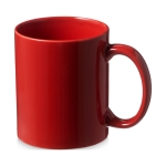 Ceramic mug in colour, 330 ml red colour